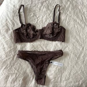 Kat The Label Maverick High Waist Set - Espresso